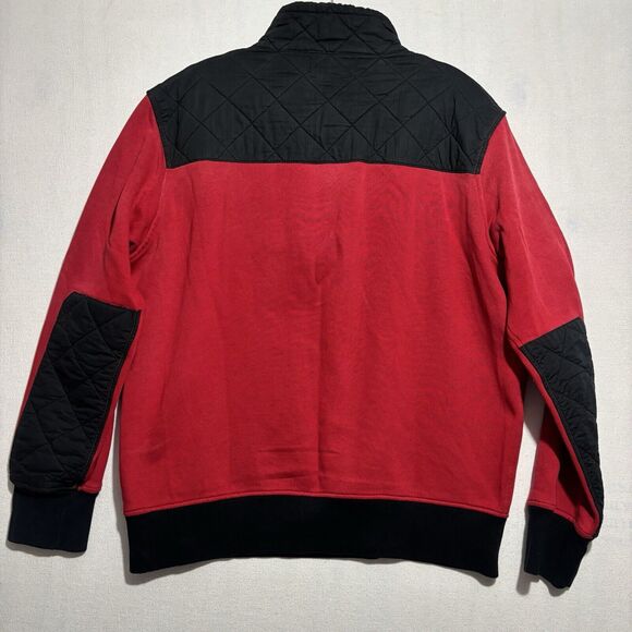 Polo Ralph Lauren Pullover Mens XL Moto Racing Red 1/4 Zip Union Jack British - Picture 11 of 15